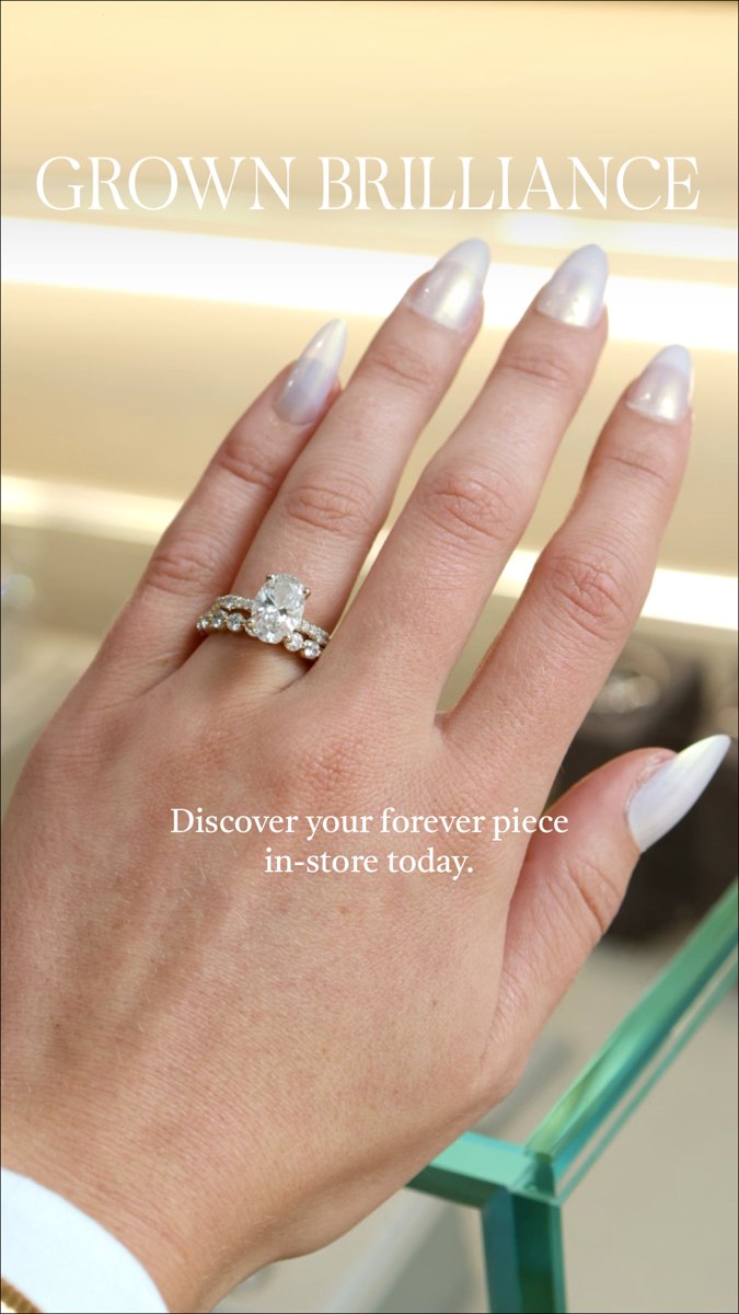 Grown Brilliance: Nothing beats seeing the sparkle in person.
