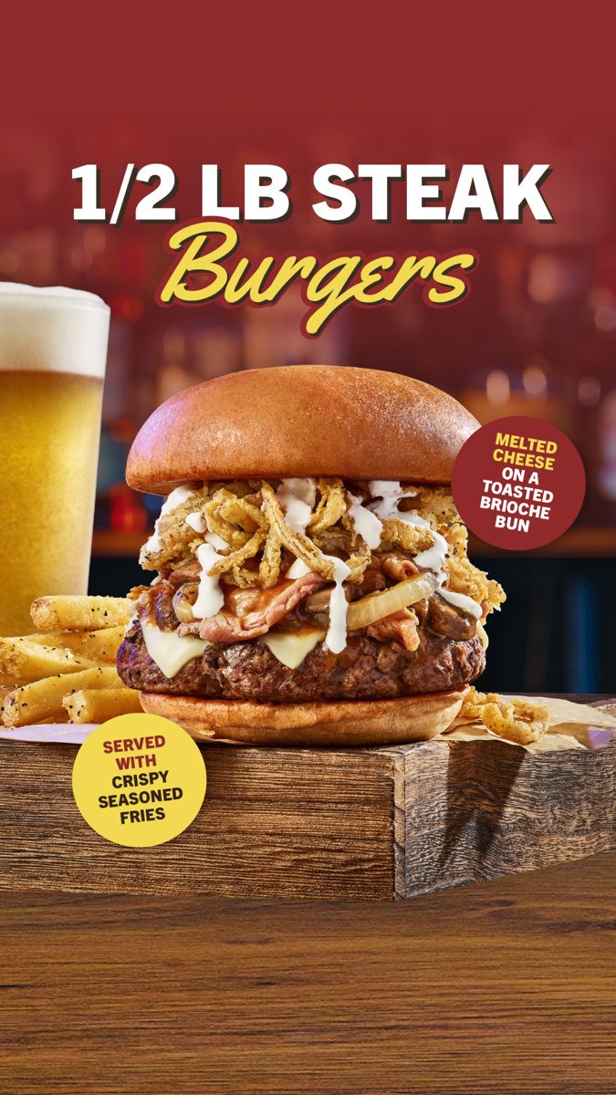 Miller's Ale House: Premium 1/2-Pound Burgers