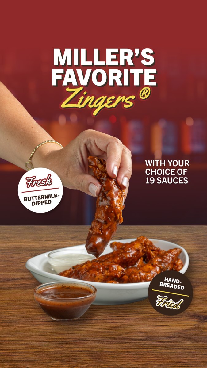 Miller's Ale House: House-made Zingers