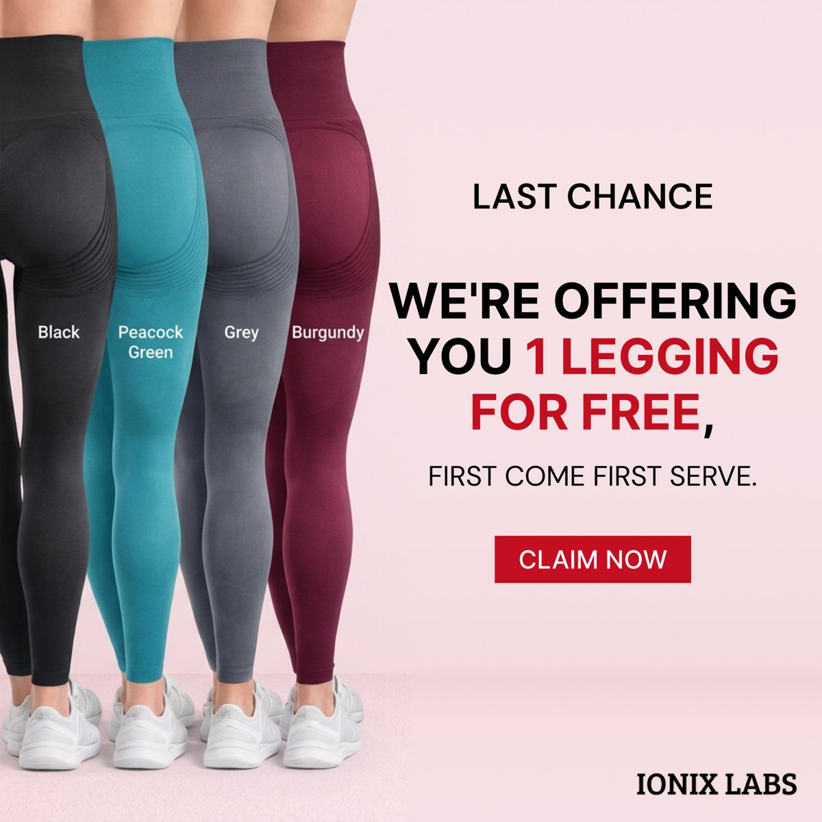 Ionix Labs: Buy One, Get One FREE on all Leggings!