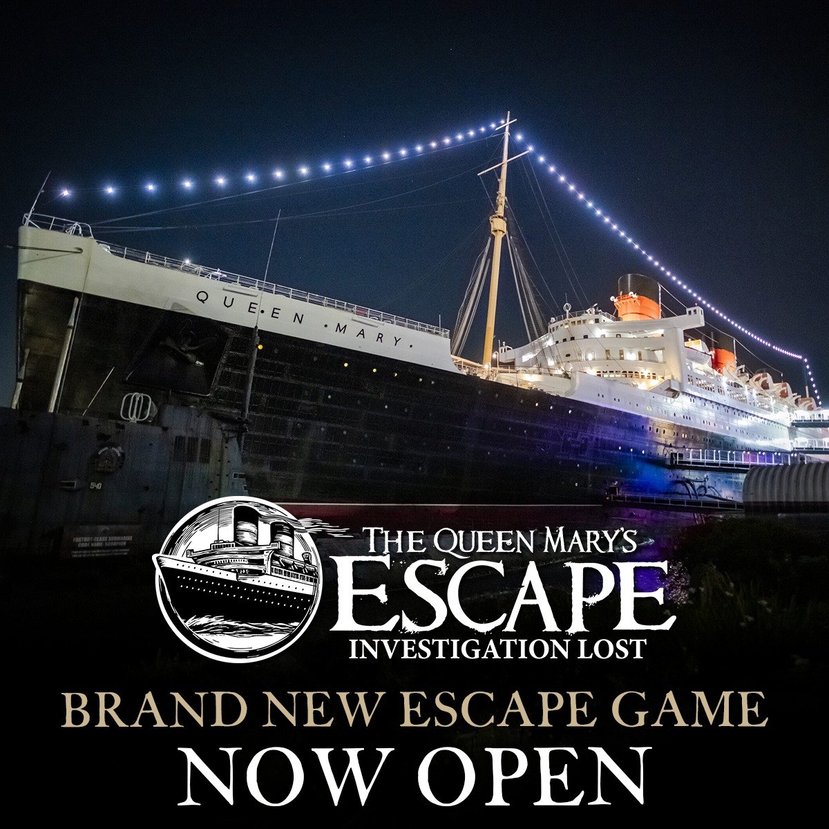 The Queen Mary's Escape: Brand new escape game now open!