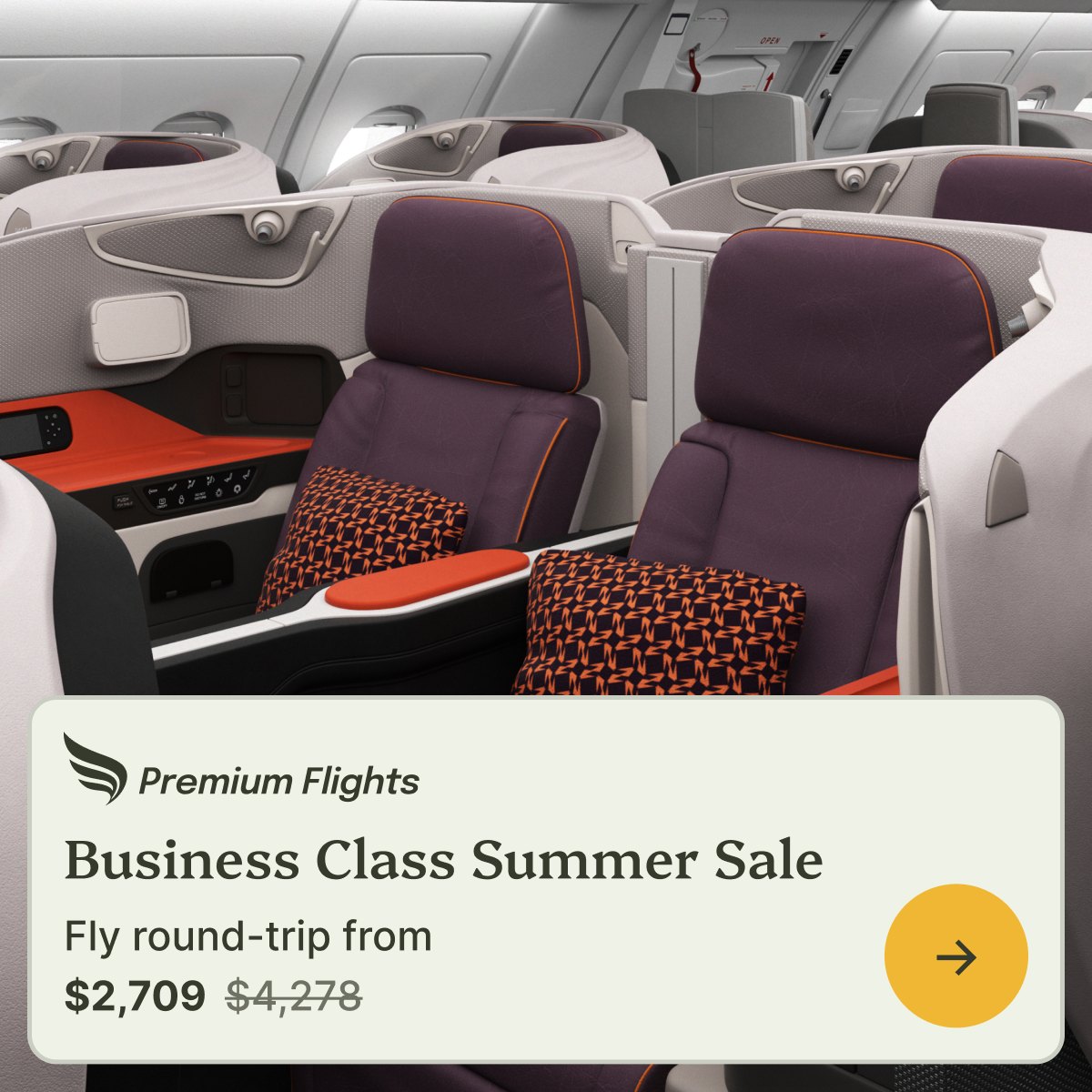 Premium Flights: Business Class for Less