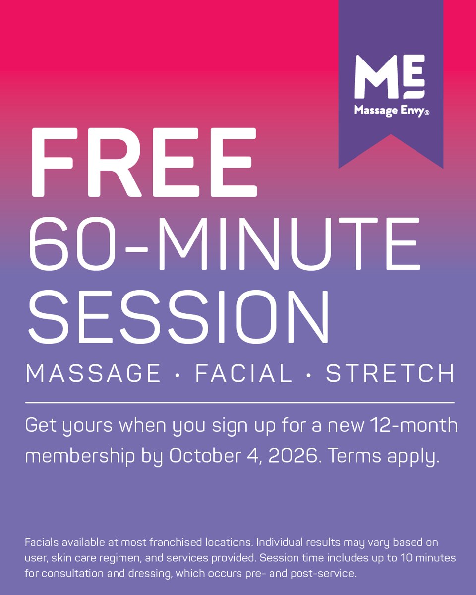 Massage Envy: Limited Time Membership Offer
