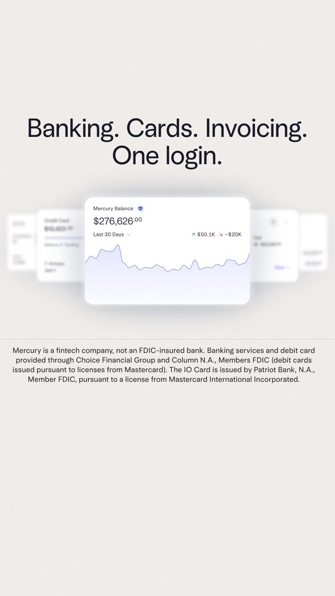 Mercury: Everything you need. One account.
